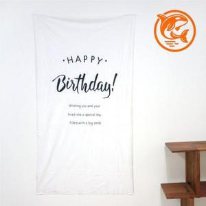 장식 포스터 배너 화이트 커튼 패브릭 생일 파티 (3mMhK)