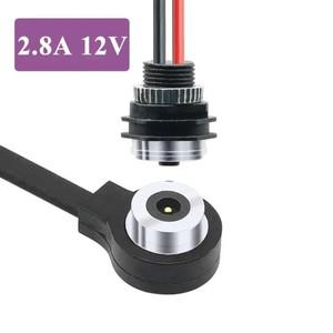 2.8A 12V 회로 자기 충전 커넥터 케이블 방수 남성 여성 웨어러블 Deivce 안티 짧은 머리 날짜 와이어