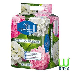 [조이가든]독일산 Floragard 플로라가드 수국전용상토-20리터(흰색과 분홍색),수국흙,분갈이상토,분갈이흙