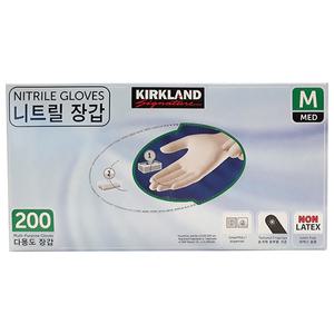 커클랜드 니트릴 다목적 위생장갑 중형(M) 200매 / 코스트코