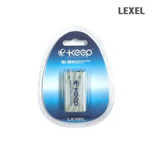 LEXEL E-KEEP 9V 충전지 1000회 충전가능 노래방 도시바 파나소닉 망간 일회용 9V 도어락 하이패스 장난감