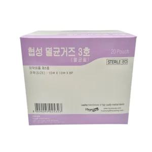 협성 멸균거즈 3호 10cmX10cmX8P 20포 의료용 탈지면 소독 드레싱 개별포장