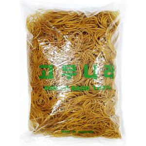 고무줄 대용량 1kg 노란 고무밴드 상품포장용 7cm