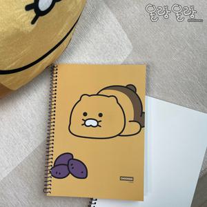 카카오프렌즈 춘식이 스프링 연습장 줄없는 무지 노트 무선 공책