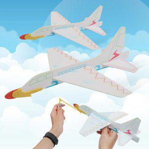 [키드아이템]2000 DIY 무지 배틀글라이더(1p) 종이 조립 비행기