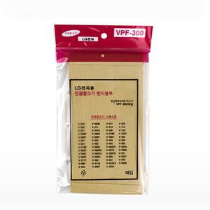 5매 VB-3005RNT VB3005RNT LG청소기 엘지 먼지봉투 종이필터 호환용