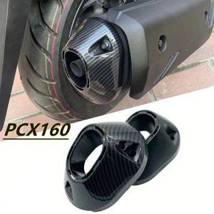 오토바이 부품 배기 파이프 커버 장식 포트 혼다 PCX125 PCX 125 160 20212022 PCX160