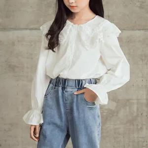 빅레이스카라프릴블라우스 유아셔츠 초등합창복 어린이집 셔츠 입학사진 유치원 졸업사진 블라우스