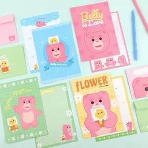 벨리곰 편지지/편지/패드/예쁜/이쁜/쓰기/컬러/손/문구/팬시/선물/포장/기념일/생일/손편지/학생