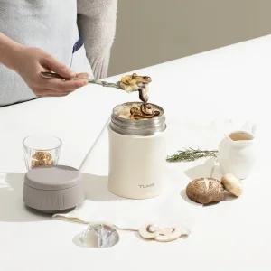 텀스 심플 푸드자 370ml+접이식 숟가락 세트