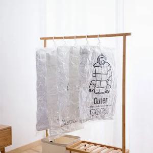 항균 방수 방습 패딩 의류 겨울 옷 보관 압축 비닐 지퍼백 옷걸이형 진공 압축팩