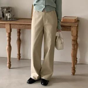 [코코블랑] 리블 절개 와이드 팬츠(숏,미들,롱)