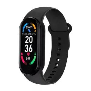 스마트 워치 손목 밴드 M6 6 남성 여성 Smart시계 휘트니스 스포츠 팔찌 삼성 호환 화웨이 Xiaomi 빨간색mi