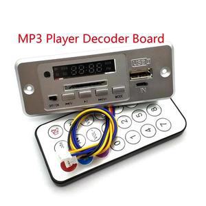 무선 MP3 플레이어 디코더 보드 통합 WMV 오디오 모듈 USB TF 라디오 차량 레드 디지털 LED 리모컨 포함 5V