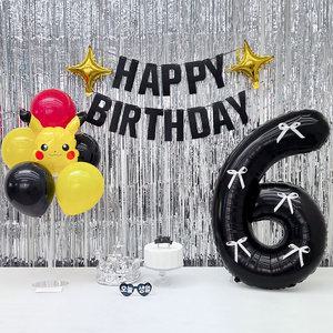 파티아일랜드 HBD 피카츄 파티 세트 포켓몬스터 남아 생일 풍선