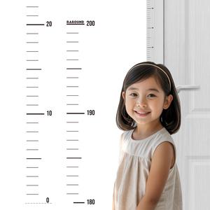 RAROUND 자체제작 투명 키재기 스티커 심플 200cm 2M