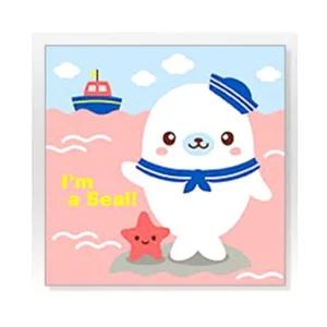 DIY 그림 그리기 컬러링 바다 해군 바다표범 20X20/피포 페인팅 캔버스 번호 색칠하기 놀이 쉬운 어린이