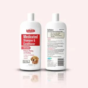 설포딘 샴푸 & 컨디셔너(린스)355ml 강아지 피부 약용 샴푸
