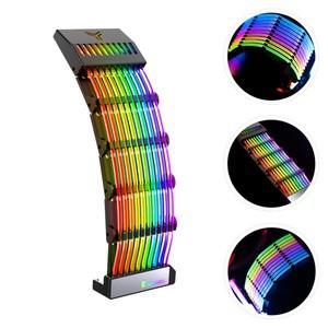 5V ARGB 케이블 24Pin 마더보드 확장 RGB 전원 공급 장치 코드 ATX 케이스 네온 라이트 와이어 컴퓨터 하드