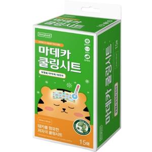 동국제약 마데카 쿨링시트 냉각 패치 15매입 1박스 지친피부를위해