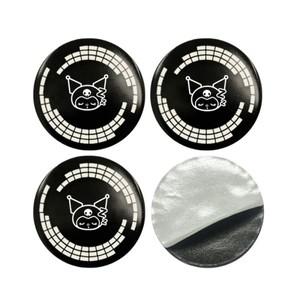 혼다 자동차 4개입 56/60/65mm 쿠로미 자동차 휠 센터 허브 스티커 데칼 (아우디 BMW 푸조 스즈키 혼다 현