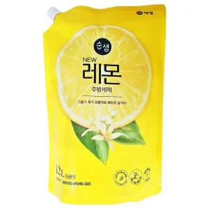 (1.2리터) 순샘 주방세제 상큼한 레몬향 리필/세척/기름/제거/리필팩/다목적/그릇/리필형/설거지/주방/용품