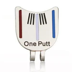 one putt 볼마커 볼마크 골프 클립 자석 모자/양면/햇클립/볼빅/메탈/이니셜/원형/홀로그램/용품/악세사리