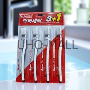 CJ라이온 닥터세닥칫솔 수퍼슬림 미세모칫솔 4입