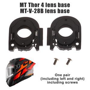 호환 2PCS 헬멧 바이저 쉴드베이스 전문 MT THUNDER 4 MT V 28B SUNSHADE LEN 용 나사로 교체 설치가 용이