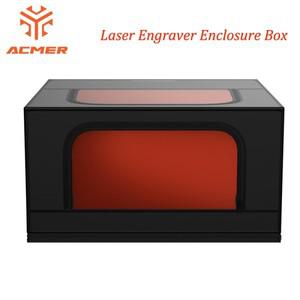 ACMER R10 레이저 기 인클로저 박스 실리콘 스크린 섬유 내화 천 AC100-240V 플러그 DC5V 1A 700x700x350mm