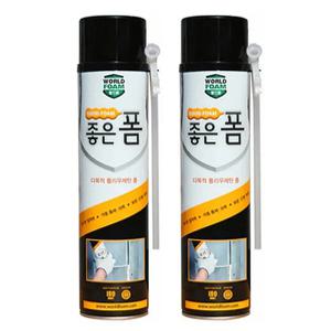 1+1 다목적 폴리 월드폼 우레탄폼 스프레이 일회용 다목적폴리우레탄폼 다목적폴리우레탄폼일회용 폴리우레