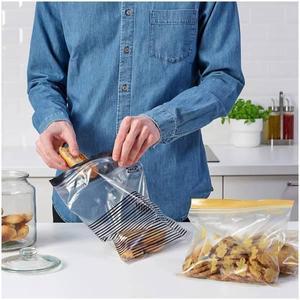 이케아 이스타드 지퍼백 50P 블랙옐로 2.5L(24x25cm 주방소품 정리용품 주방수납