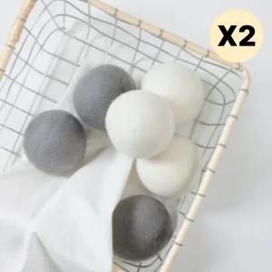 자주 세탁볼 건조기볼 양모 드라이볼 빨래 6개입X2