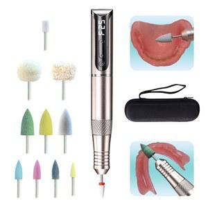 무선 USB 미니 폴리셔, 가장자리 트리밍, 릴라이닝 조정, 균열 수리 및 표면 마감을 위한 휴대용 키트, 11개의 연마 헤드 여행용 케이스 포함