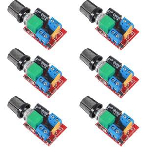 6PCS DC 모터 PWM 속도 컨트롤러 3V 12V 5A 90W 제어 스위치 미니 LED 조광기