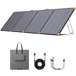 ZOUPW N형 16BB 450W 휴대용 태양광 패널, RV , 발전소용 접이식 충전기 38V, 캠핑용 허리케인용 25% 고효율 IP68 방수 4 킥스탠드