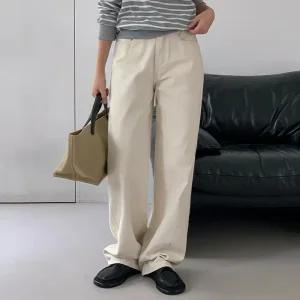 [코코블랑] 바벨 코튼 와이드 팬츠