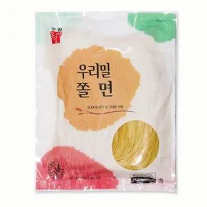 국산밀로 만든 한국우리밀농협 우리밀 쫄면 1kg 우리밀쫄면 간식 새콤달콤 우리밀농산