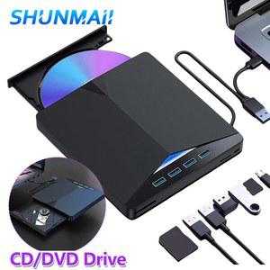cd 리더기 롬 외장 7 in 1 USB 3.0 C 타입 DVD RW 광학 드라이브 고속 트레이 버너 녹음기 리더 플레이어 Windows 11/10