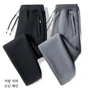남자 밴딩 바지 클리어런스 누출 순면 스웨트 팬츠 남성 봄과 가을 겨울 기모 두꺼운 플러스 사이즈 캐주얼 스트레이트