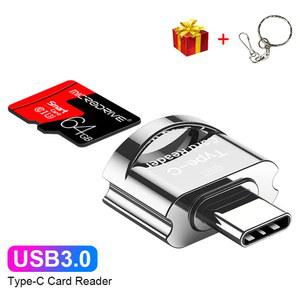 8핀c타입젠더 USB 유형 마이크로 SD TF 카드 리더 어댑터 노트북 컴퓨터 전화 태블릿 호환을위한 고속 메모리