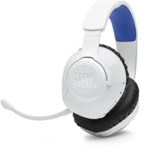 JBL Quantum 360P Console 무선 오버이어 게이밍 헤드셋 화이트/블루