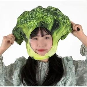 브로콜리 모양 재미있는 모자 의상 코스튬 복장 소품 특이한모자
