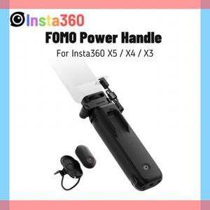 인스타360 X5 FOMO 파워 핸들 접이식 내장 6100mAh 배터리 그립 보조 미니 소형 리모컨 (인스타 360 X4 X3