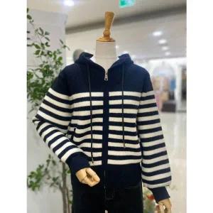 [NS홈쇼핑][레코브]스트라이프 배색 후드가디건(LC31EYCD602X)[35500193]