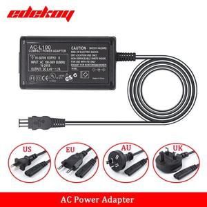 소니 카메라용 AC-L100C L10B L15 전원 어댑터 NX100 AX2000 MC2500 HXR-NX3 CCD-TRV228 TRV615 PC104 MVC-