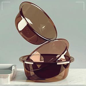 스타23 모던 레이어드 투명 대야 3사이즈 세트 세수대야 빨래대야 다라이 접이식대야 욕실바가지 양동이