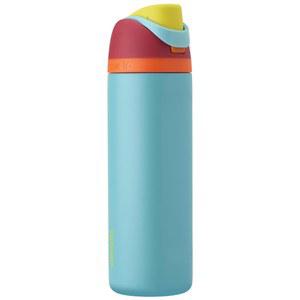 빨대가 달린 오왈라 프리십 단열 스테인리스 스틸 물병, BPA 프리 스포츠 물병, 여행에 적합, 24온스, 여름 달콤함