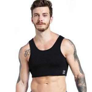 JOCKMAIL 남성 네오프렌 브레이스 조끼 가슴 지지 스트랩 피트니스 체육관 스포츠 브라 압박
