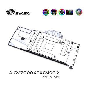 기가바이트 라데온 RX 7900 XTX 게이밍 OC용 바이크스키 GPU 수냉 블록  맞춤형 그래픽 카드 컴퓨터 쿨러